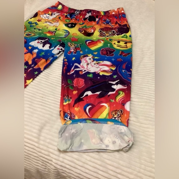 Women’s Plus Size Graphic Print Pants Wide Leg Y2K Aesthetic Vibrant 🦄💖 - Picture 3 of 10